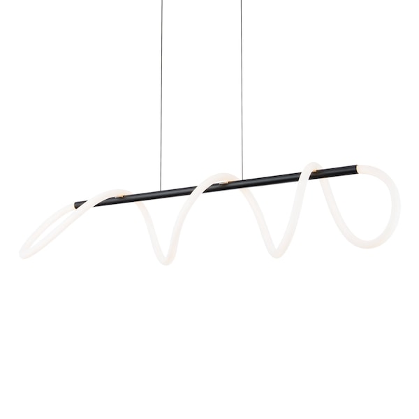 Dweled Tightrope 46in LED Linear Pendant 3000K in Black PD-352 - main